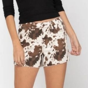 Judy Blue Cow Print Shorts